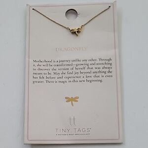 Gold Dragonfly Necklace